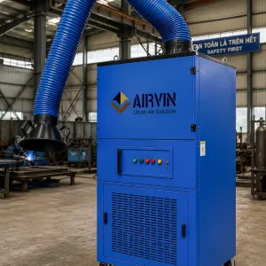 Tủ Hút Bụi Di Động AIRVIN – Giải Pháp Hút Bụi Công Nghiệp Linh Hoạt